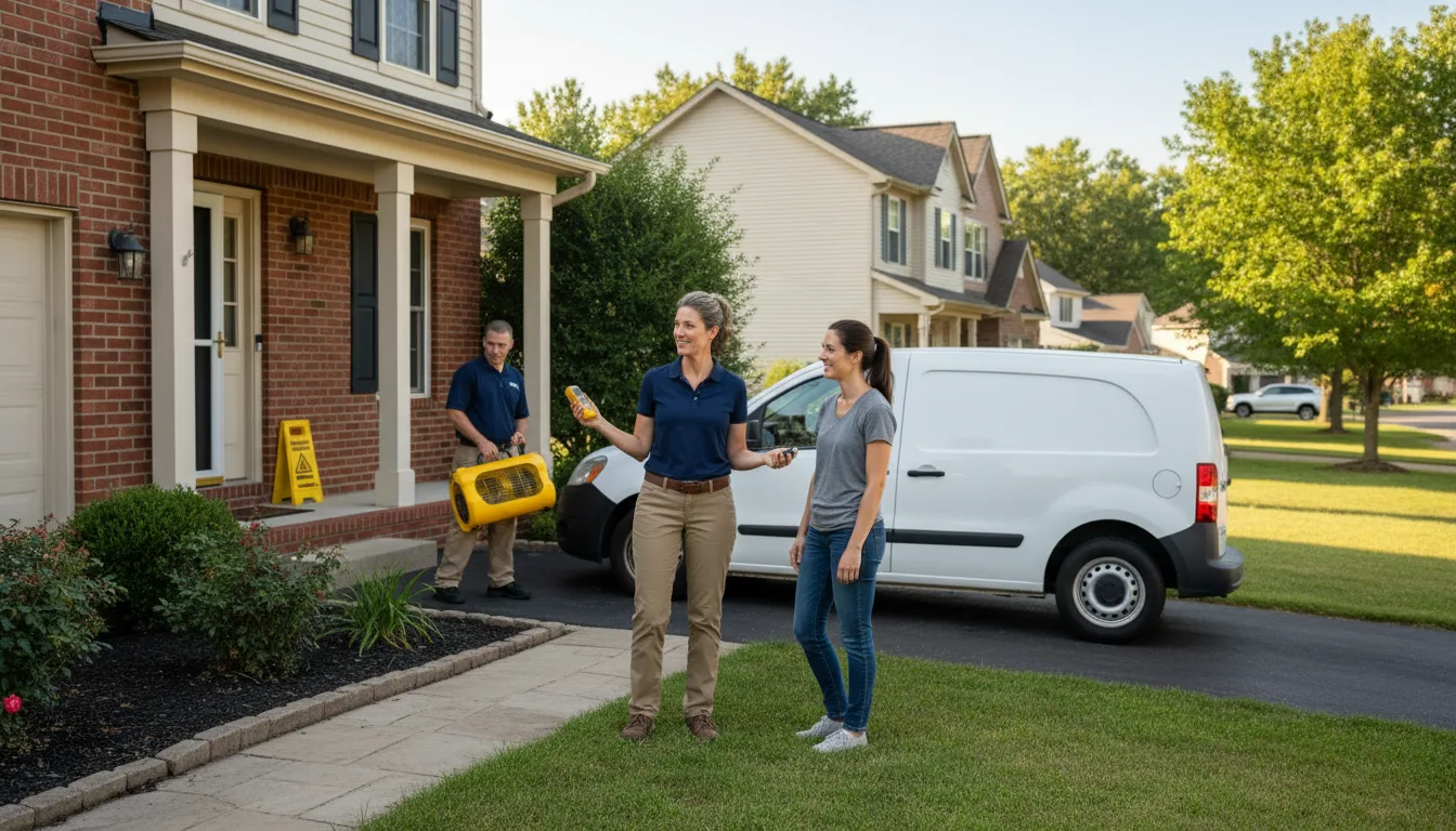 Residential water damage restoration in Terra Bella, CA